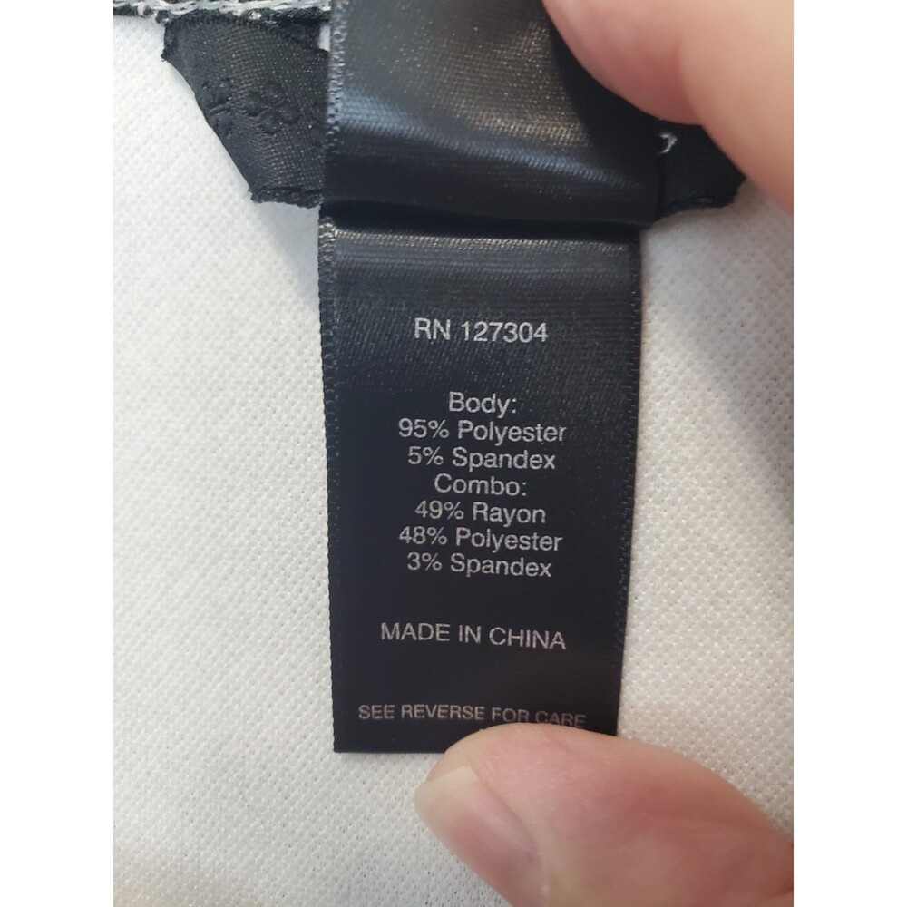 Ali Miles White Textured Patchwork Asymmetric Hem… - image 4